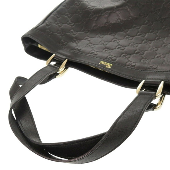 GUCCI Black Leather Tote Bag - Picture 7 of 10
